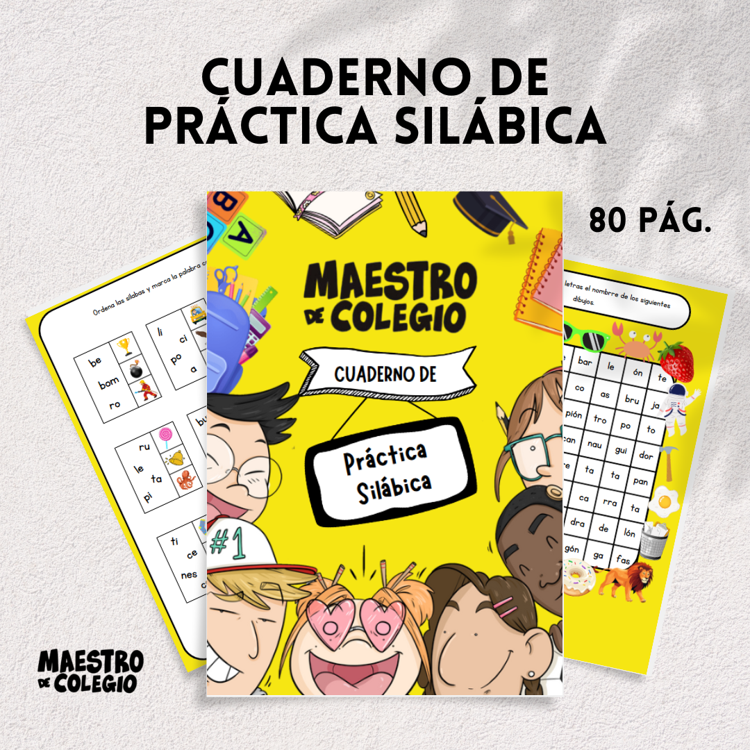 Cuaderno de práctica silábica