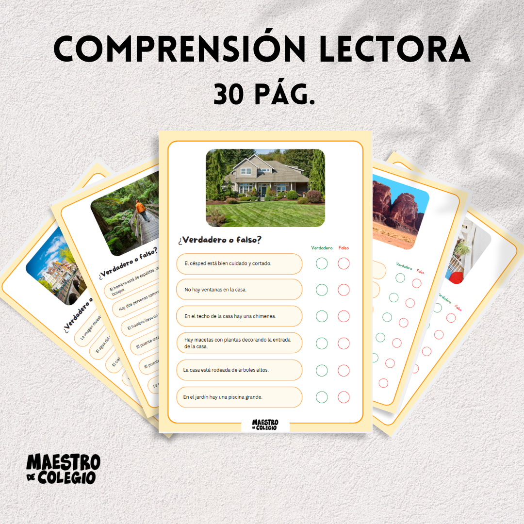 Comprensión lectora - ¡Verdadero o falso!